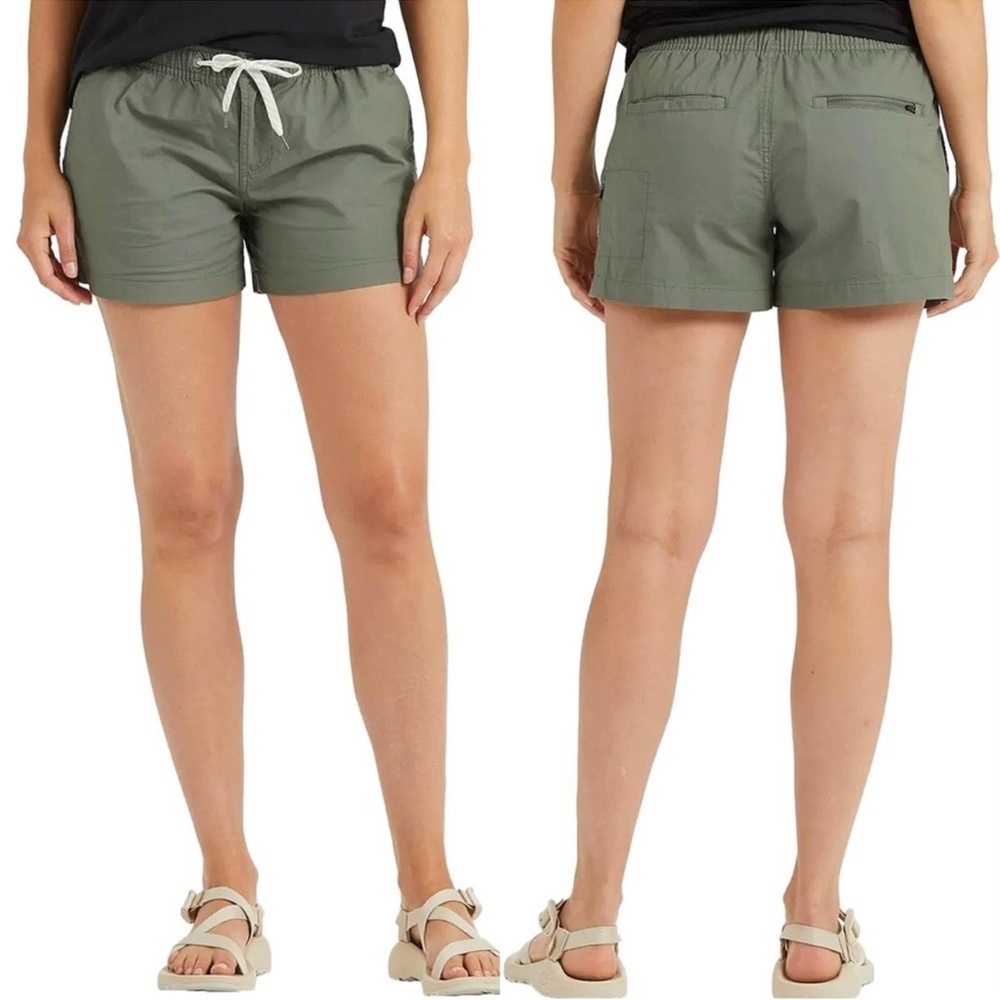 Vuori Women's Ripstop Climber Shorts 3" Mid Rise Outdoor in Green Size L